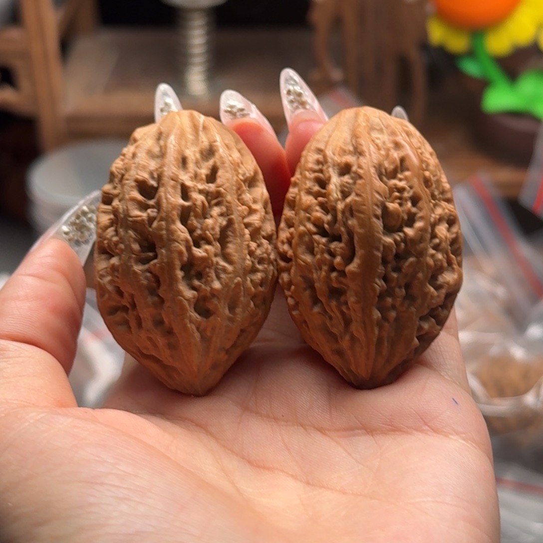 文玩核桃把件稳***福关东木子楸百核95