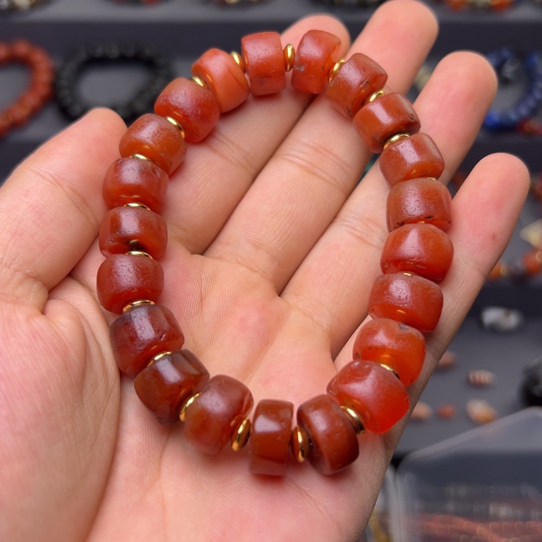 玛瑙/玉髓合金颈饰