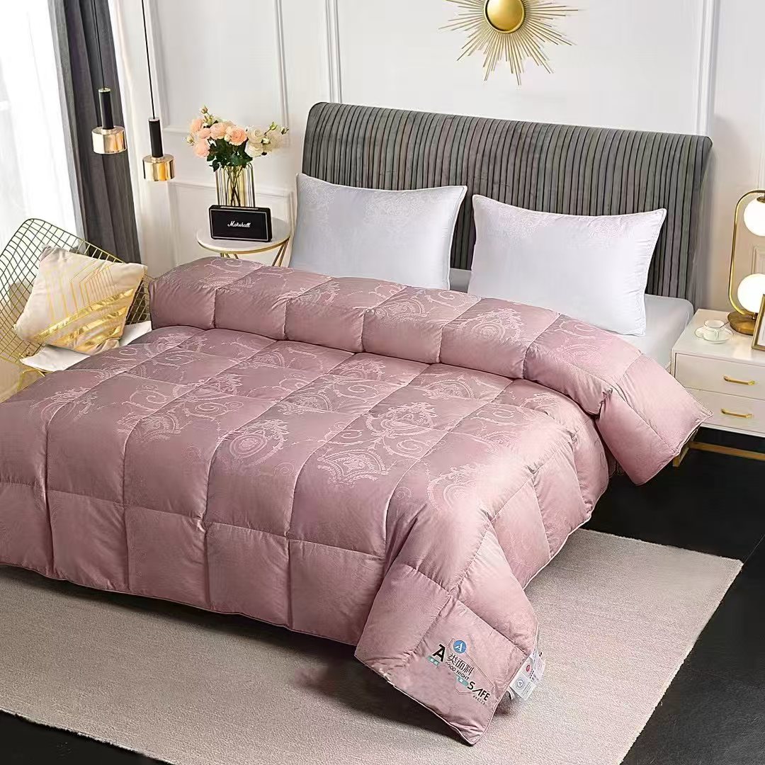 80支全棉双层贡缎提花旧羽绒服被翻新改造加工被芯被壳