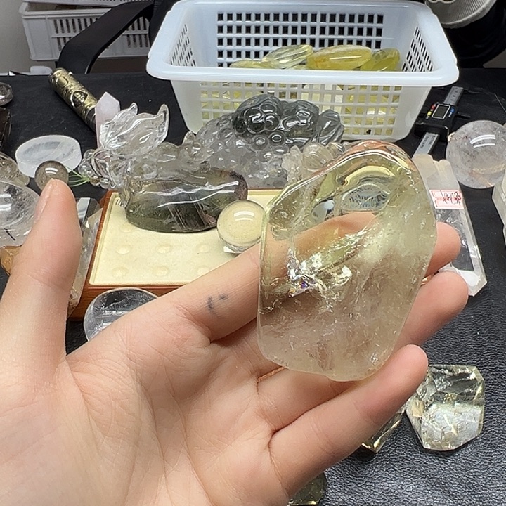 未镶嵌水晶珠宝半成品160水晶