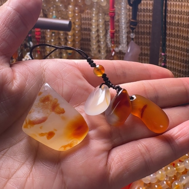 阿***布玛瑙/玉髓合金颈饰005