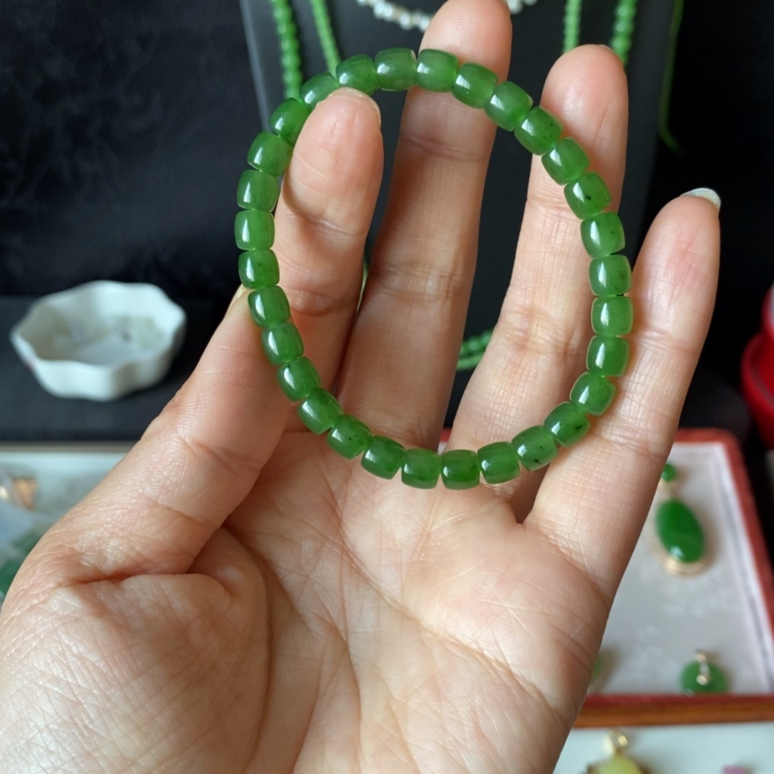 和田玉手串未镶嵌