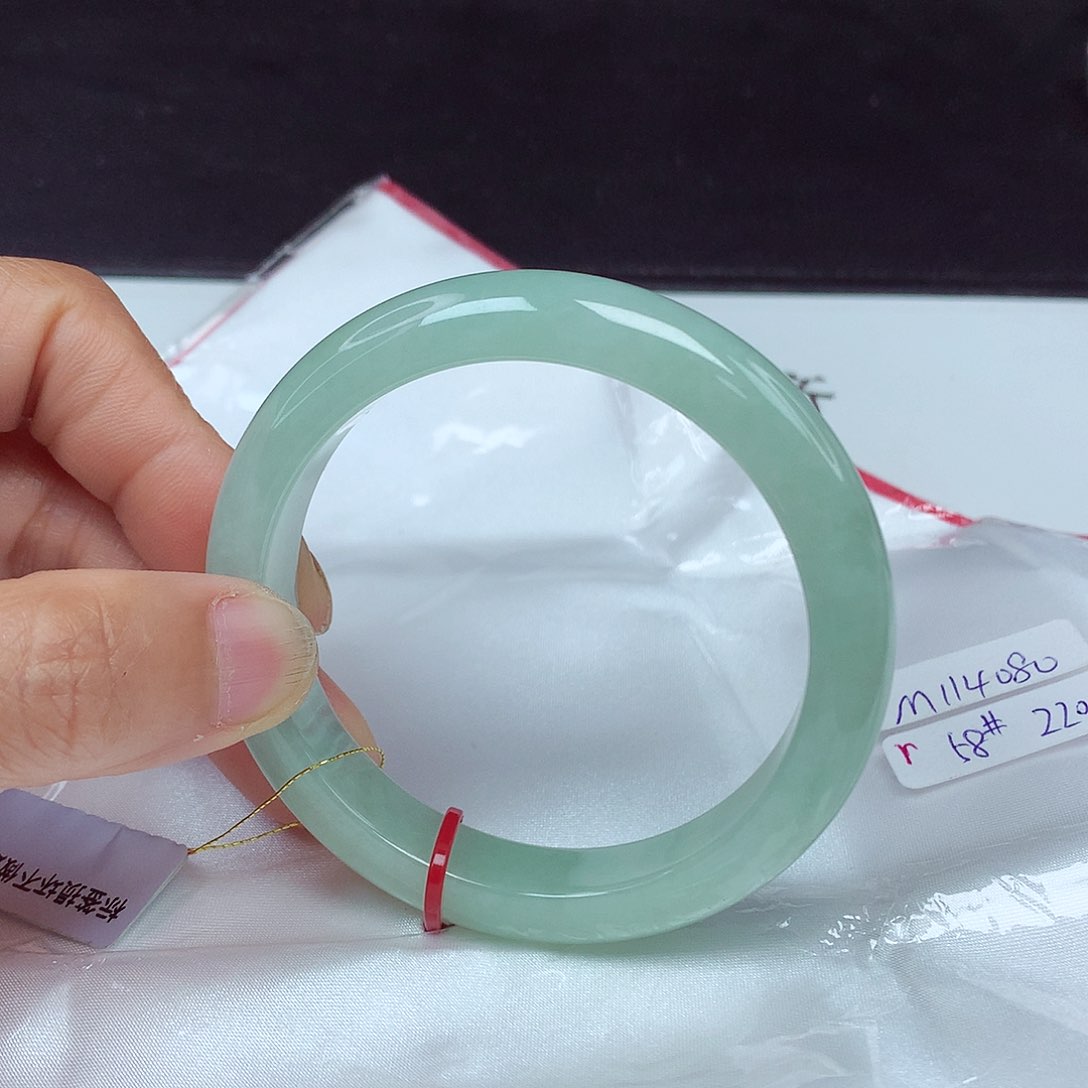 翡翠手镯未镶嵌58圈4080