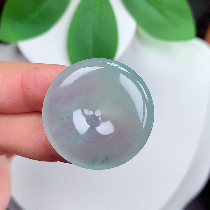 颈饰未镶嵌翡翠平安扣 27.4x5.3mm