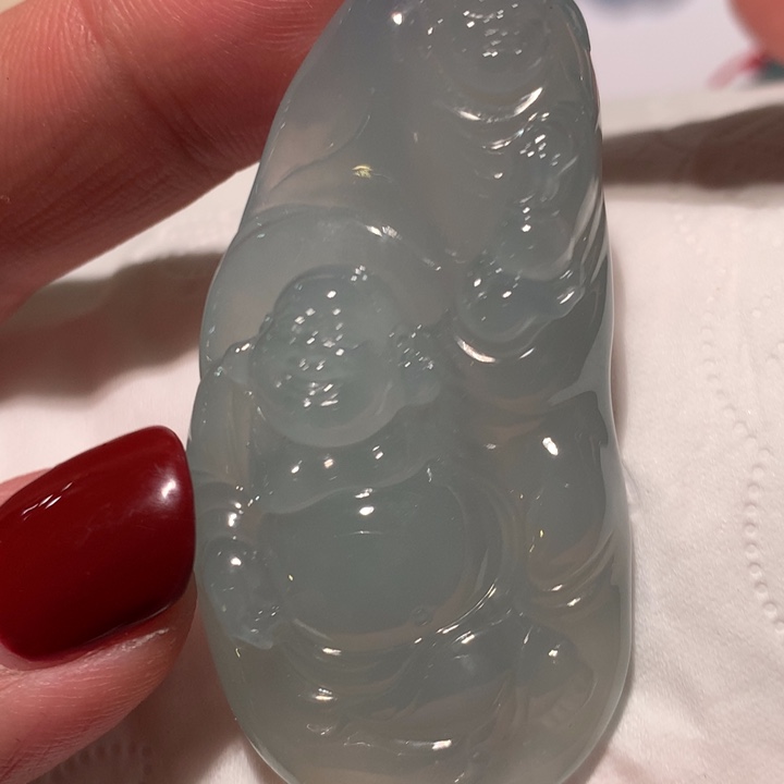 翡翠颈饰未镶嵌天然翡翠财哥