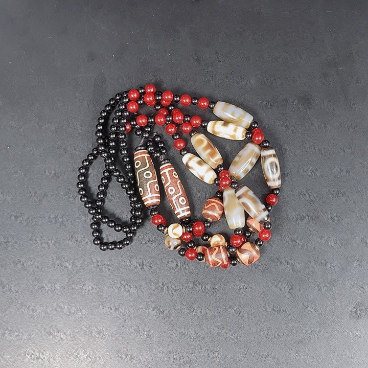 玛瑙项链未镶嵌丅19九目项链发其一