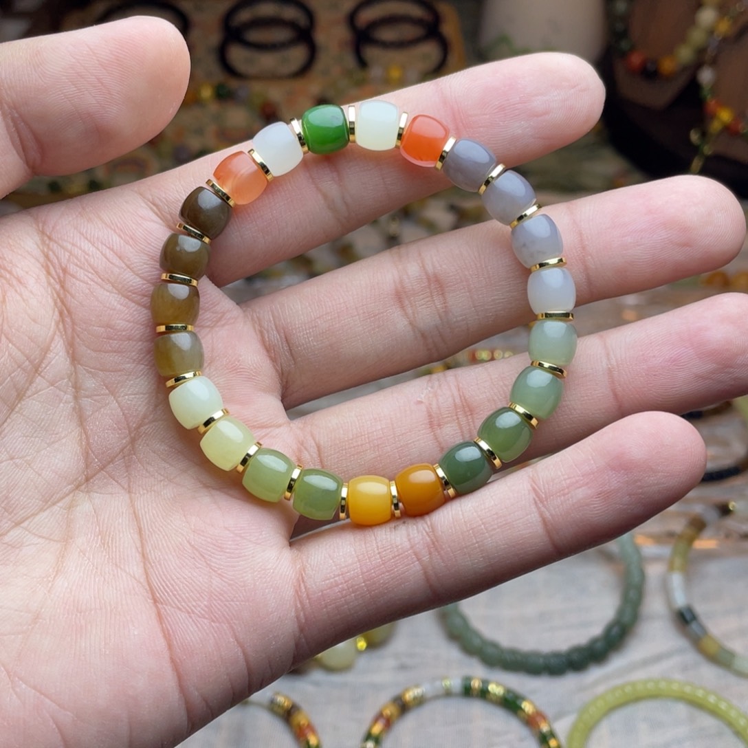 和田玉未镶嵌手链