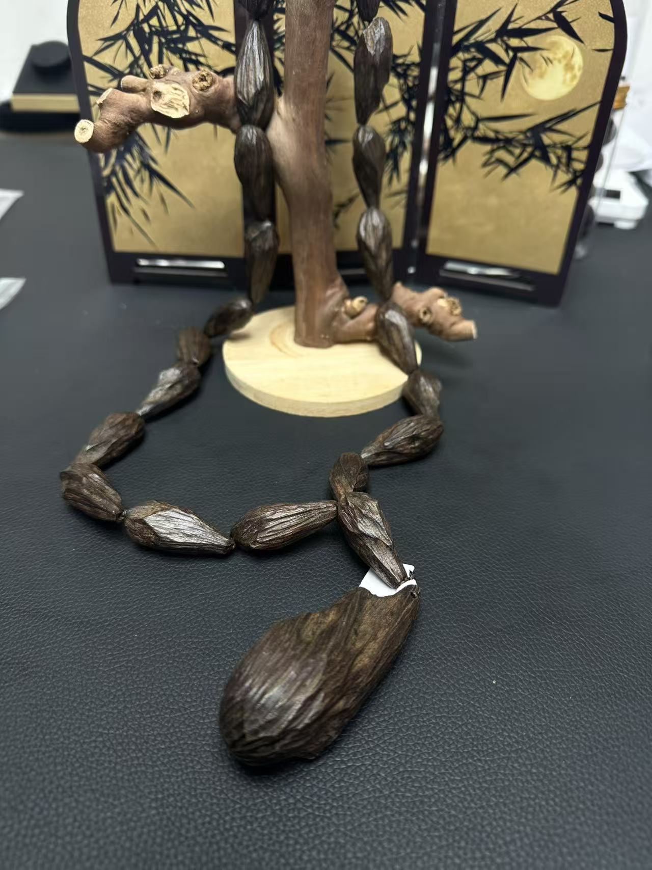 沉香木串高端文玩精品吊坠 016