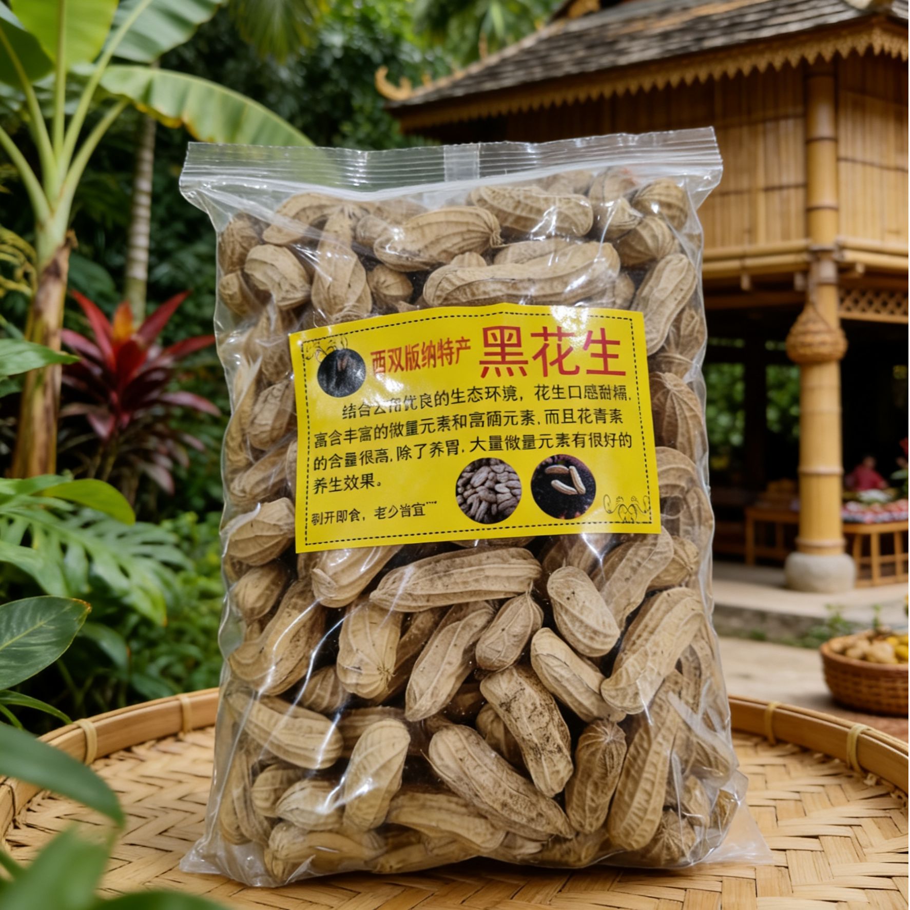 年货节冲量！香甜黑花生 西双版纳直供 健康年货选这款准没错