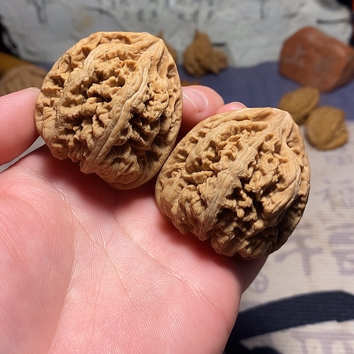 吊坠文玩核桃42全品大粗筋蛙型