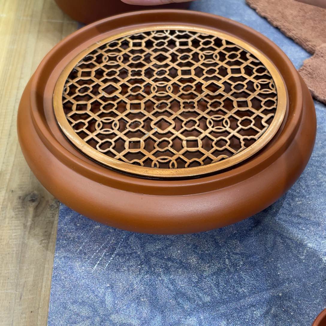 大号镂空壶承内直径13厘米