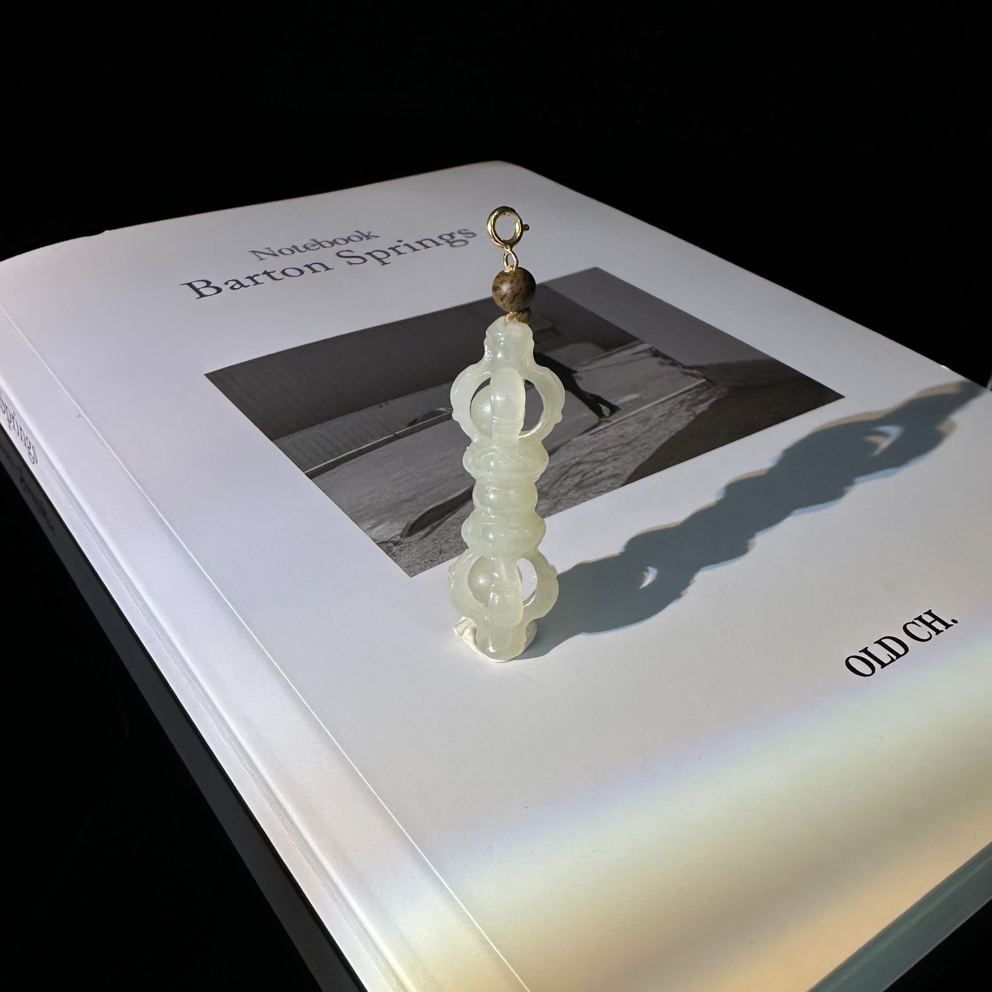 玉旋   和田玉 金刚杵吊坠  4276  多样性发一件