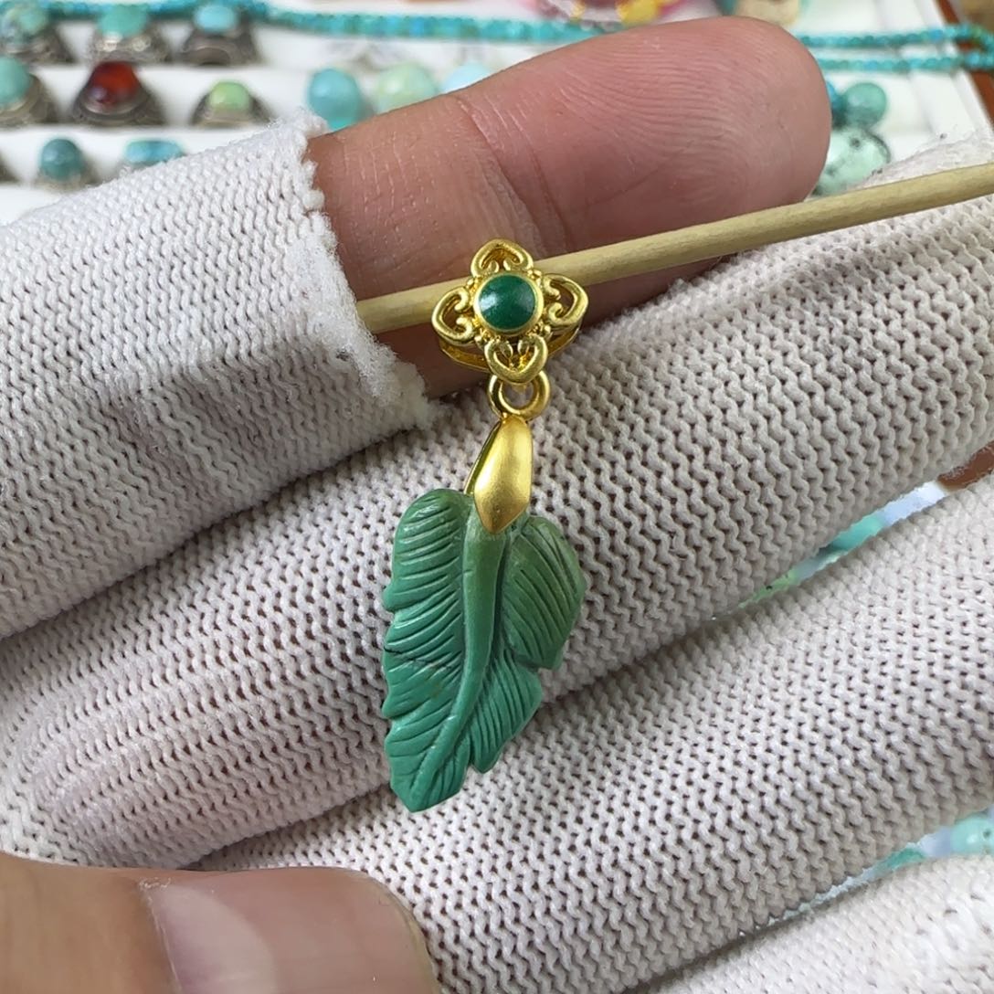 618福利秒杀 羽毛吊坠侧挂