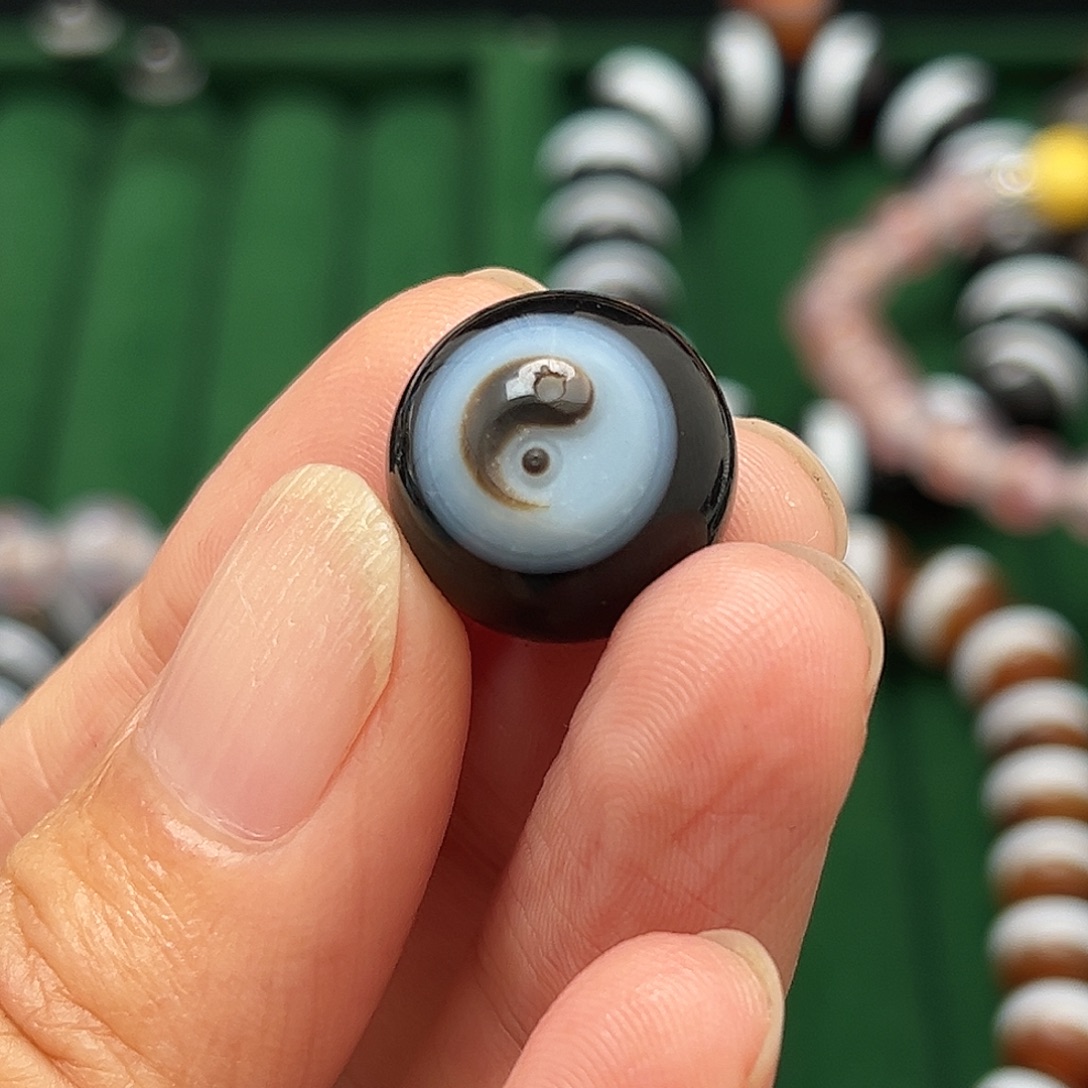 玛瑙/玉髓合金单珠