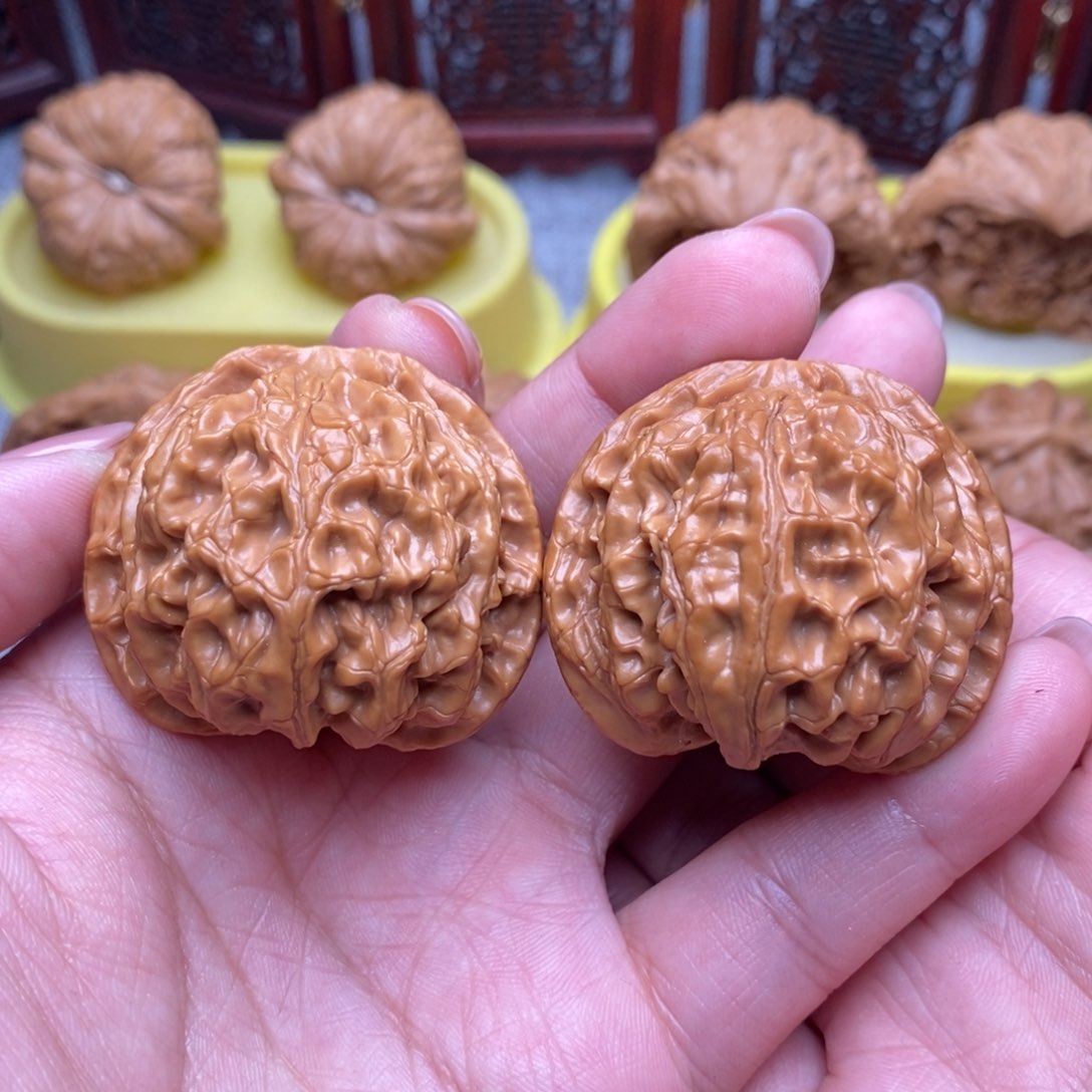 文玩核桃把件球苹果42全