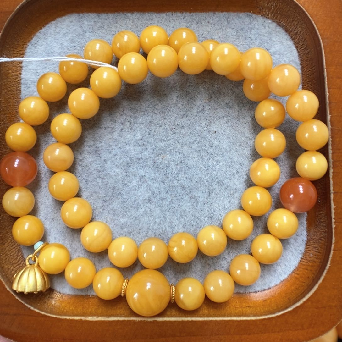 蜜蜡手串未镶嵌蜜蜡