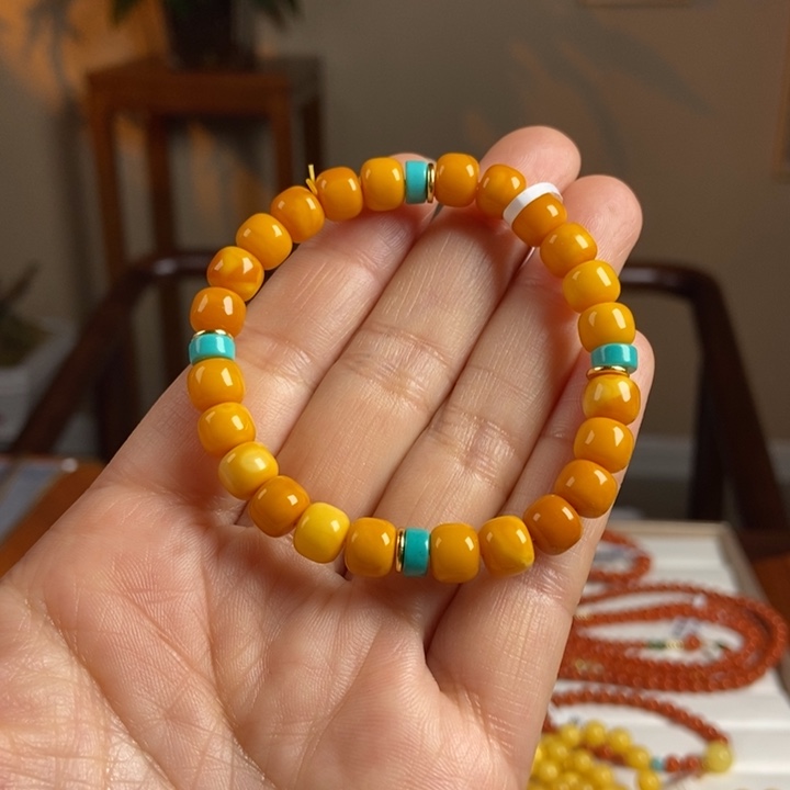 琥珀手链未镶嵌蜜蜡手串7