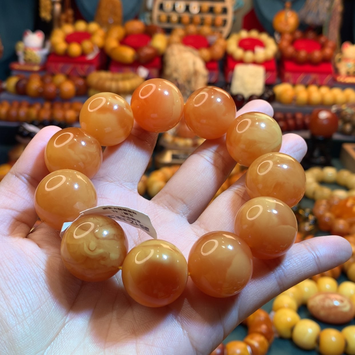 【闪购商品】蜜蜡手串未镶嵌北***™蜜蜡手串