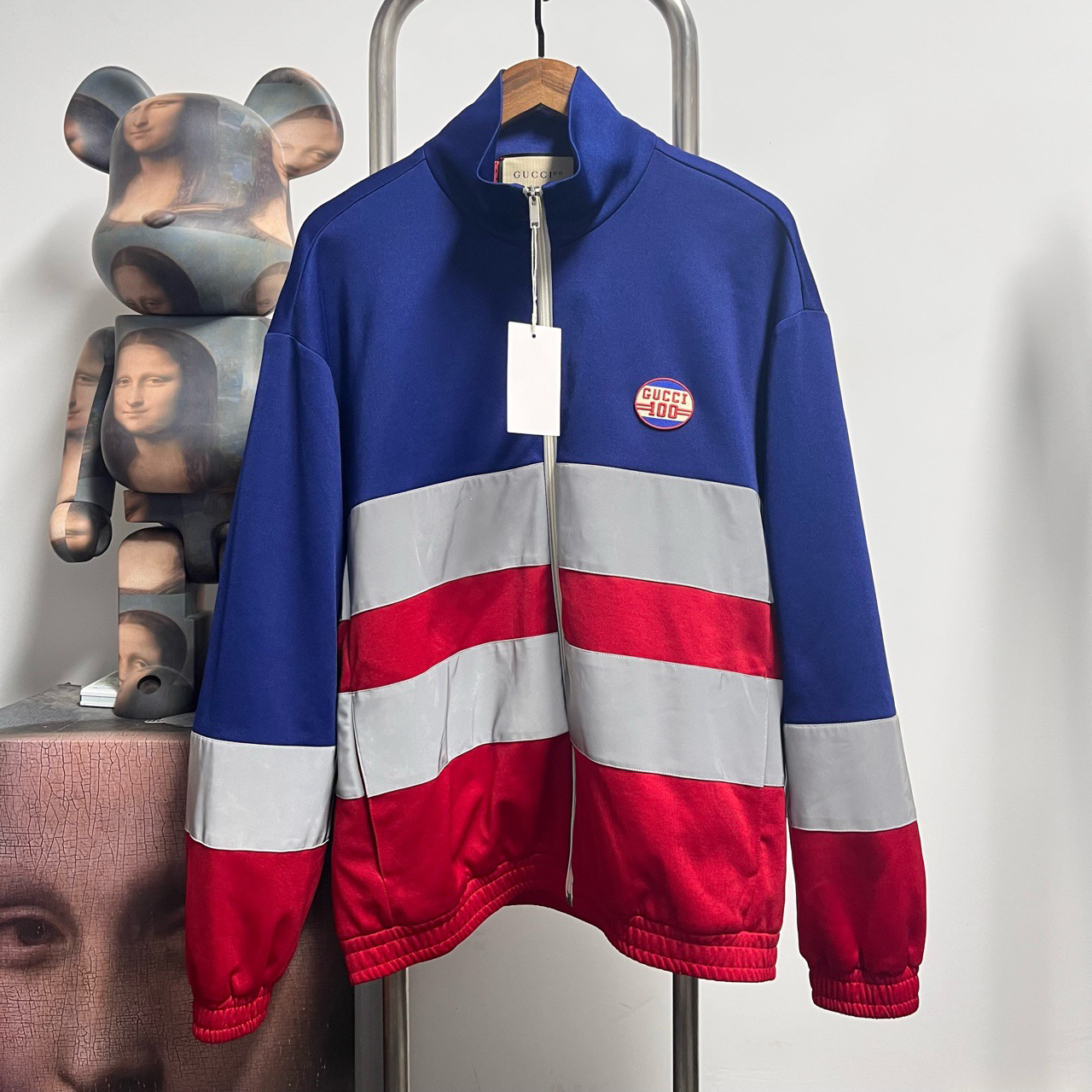 99新 GUCCI/古驰 放光拼接外套J2013 L码衣长69胸围65