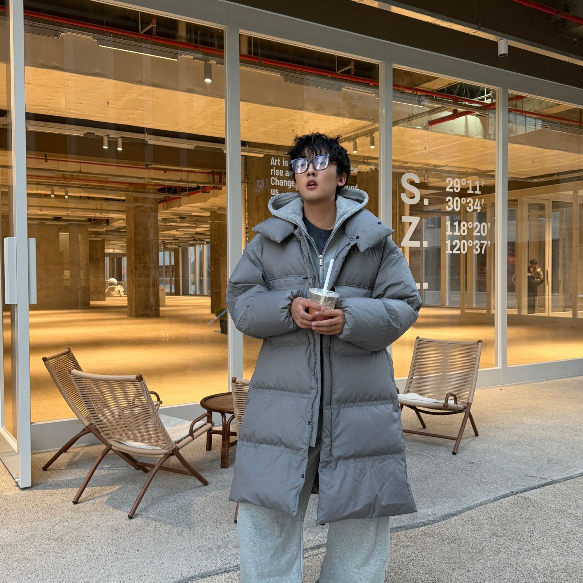 GHOST IN ME 极寒模式 一件过冬长款90白鸭绒羽绒服