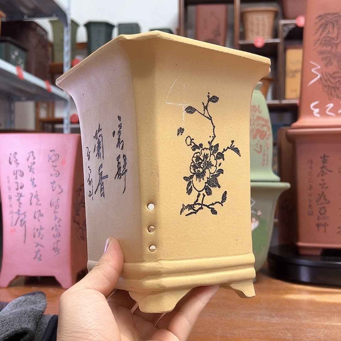 厚***物紫砂花盆周之夏精品紫砂花盆