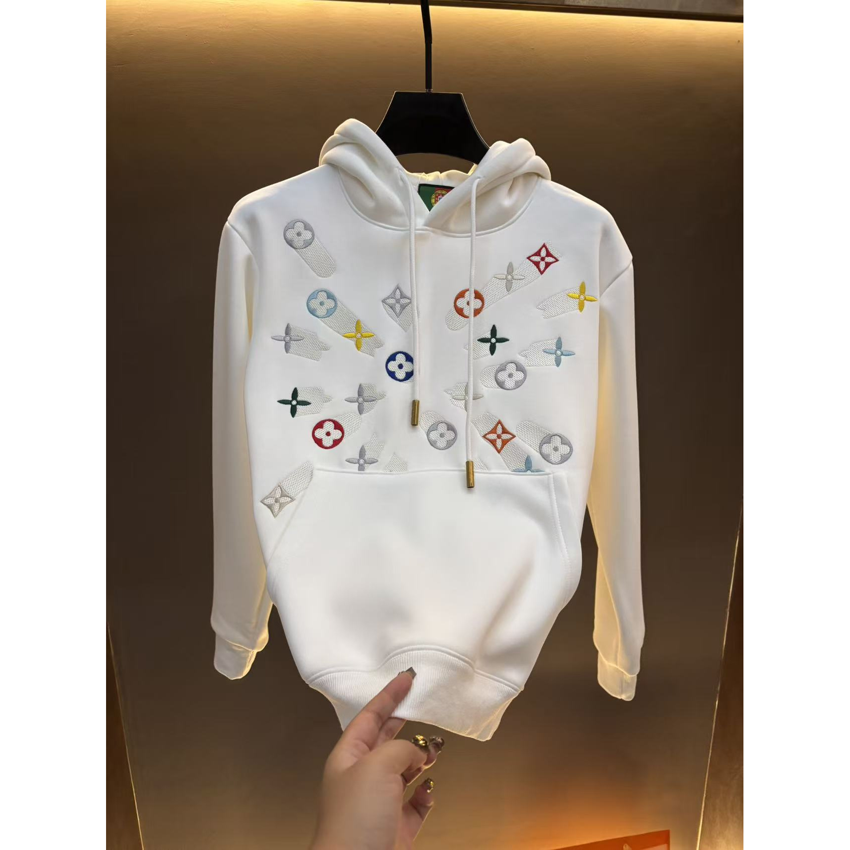 男士秋季新款轻奢休闲百搭修身时尚加绒卫衣F305