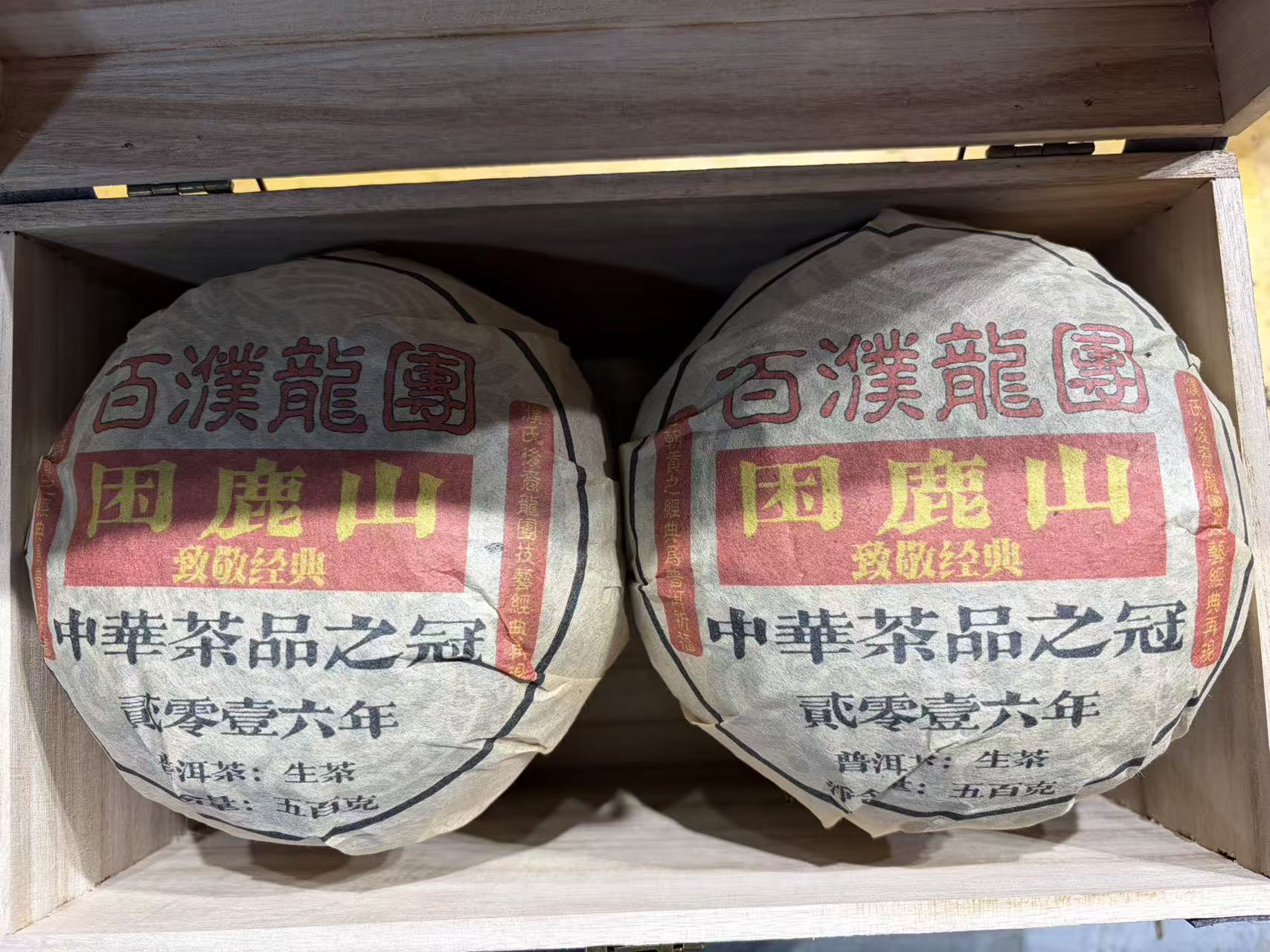 普洱茶 2016年困鹿山生茶沱500克 12月13日 （68号）