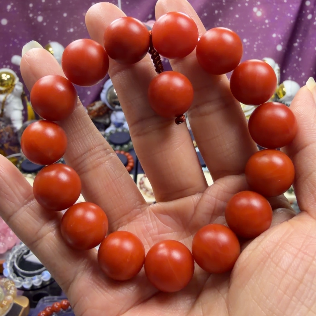 小***几南红玛瑙未镶嵌手串保山南红玛瑙手串