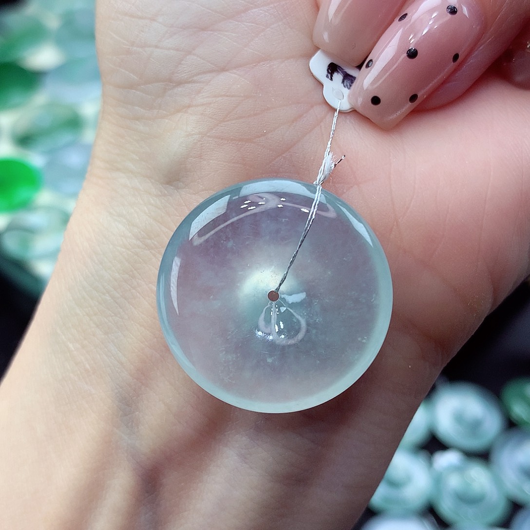 翡翠未镶嵌颈饰编号11尺寸25.6-6.3