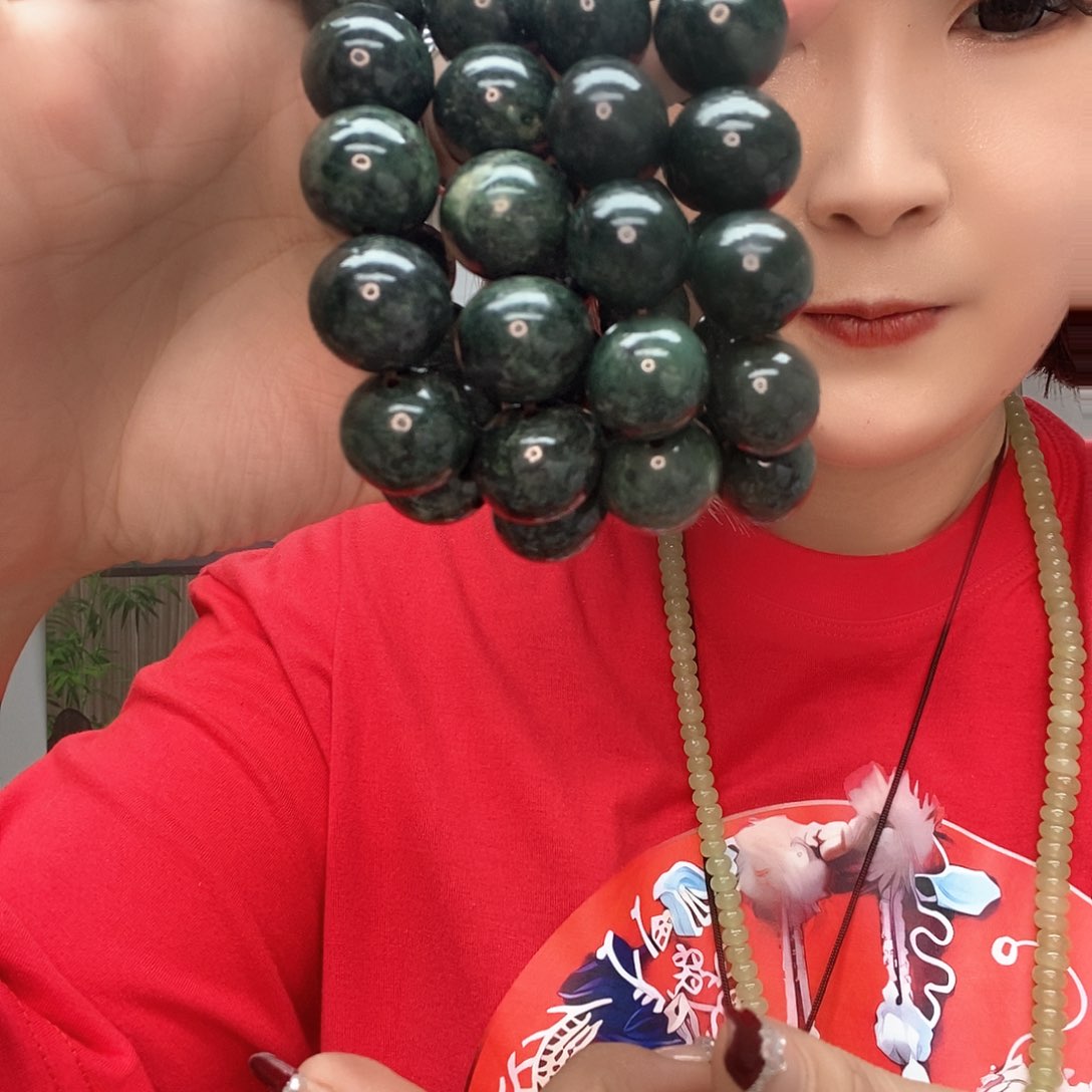 蛇纹石玉手链未镶嵌
