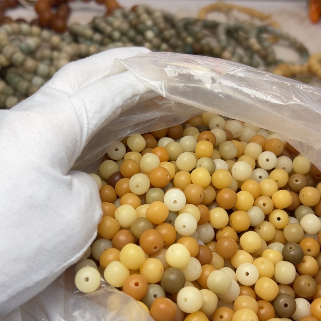 菩提根/象牙果吊坠10缅小料瑕疵散珠30颗