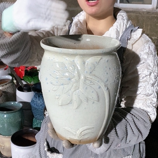 紫砂花盆正品口20高25