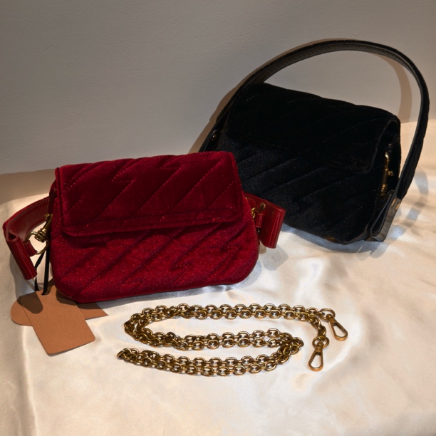 【308-309】现货丝绒腋下包可斜挎·PiBag