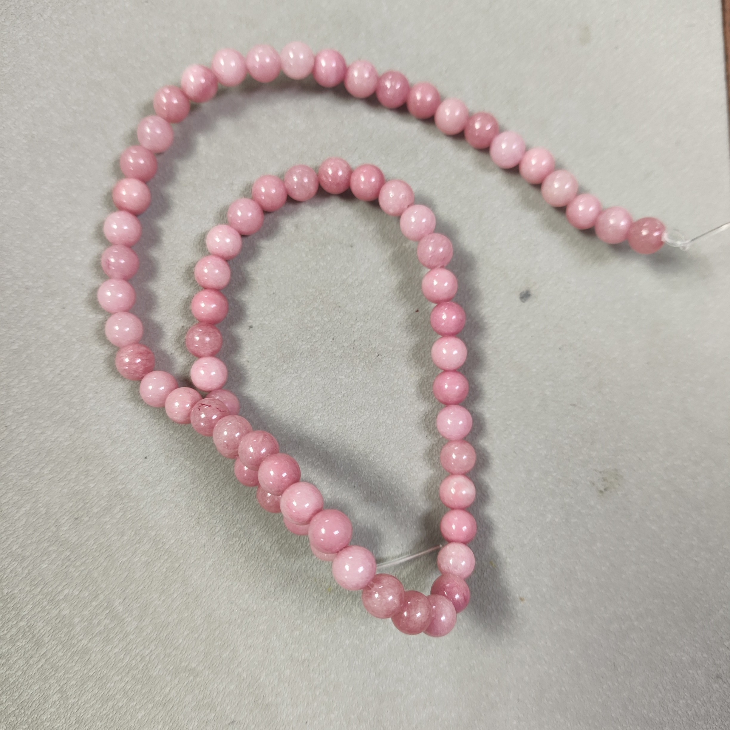 02号卡6mm粉色半成品项圈