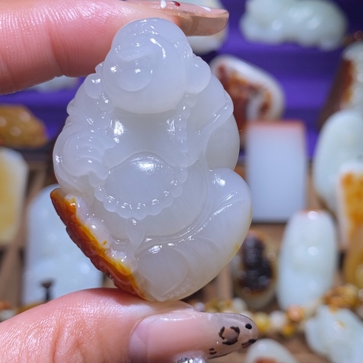 和田玉颈饰未镶嵌袁*龙