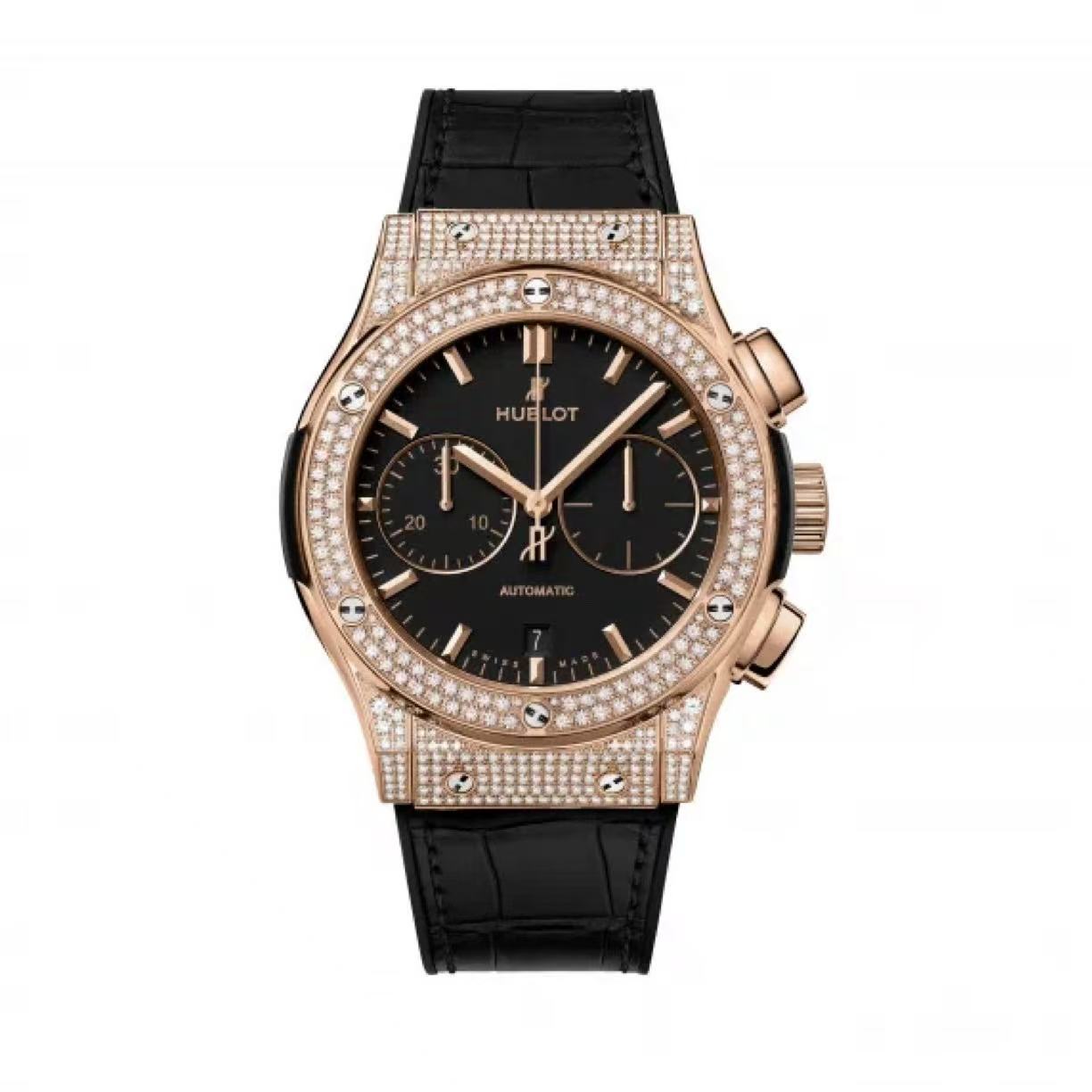 95新 Hublot/宇舶表 光头/宇舶521/大爆炸/45mm/玫金原钻/单表