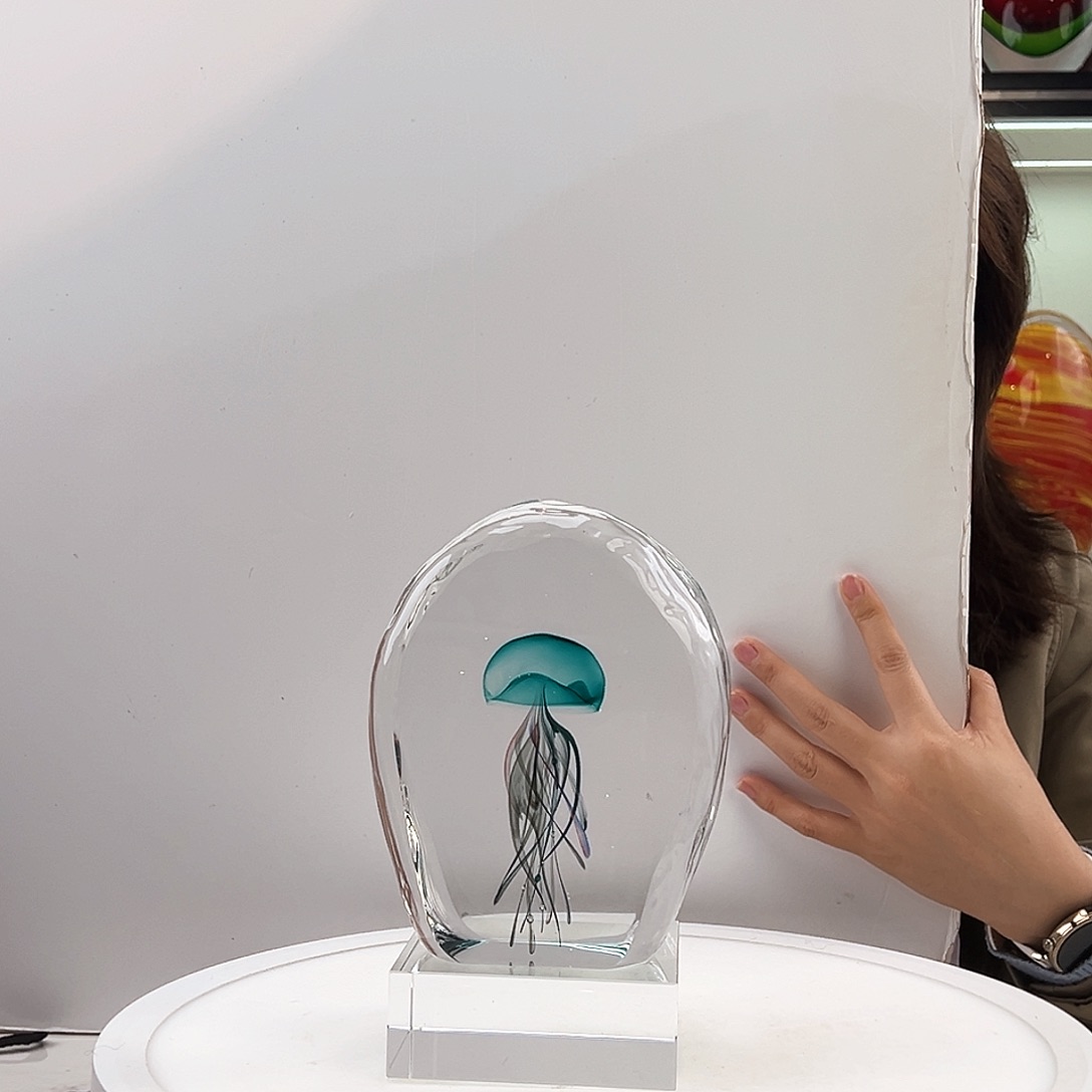 茶盏琉璃水晶摆件