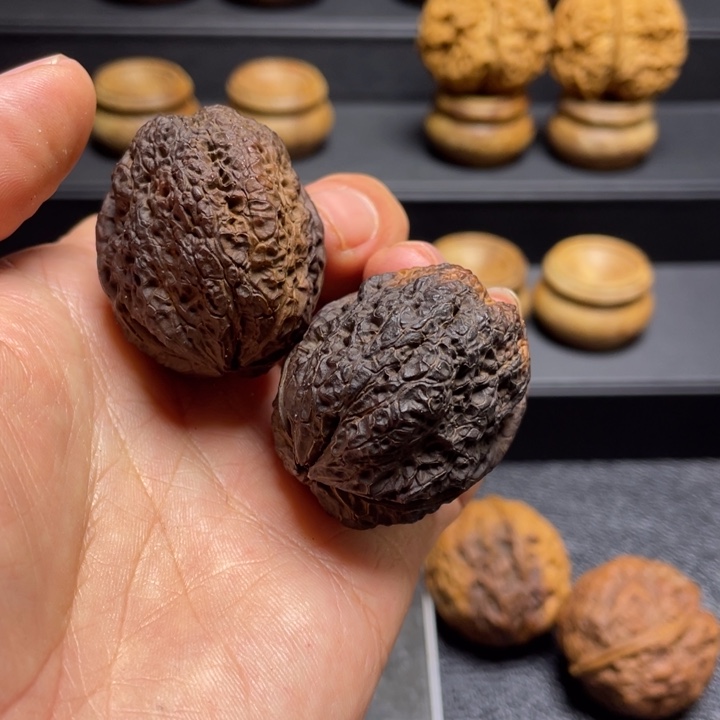 吊坠文玩核桃F蝴蝶蟾40