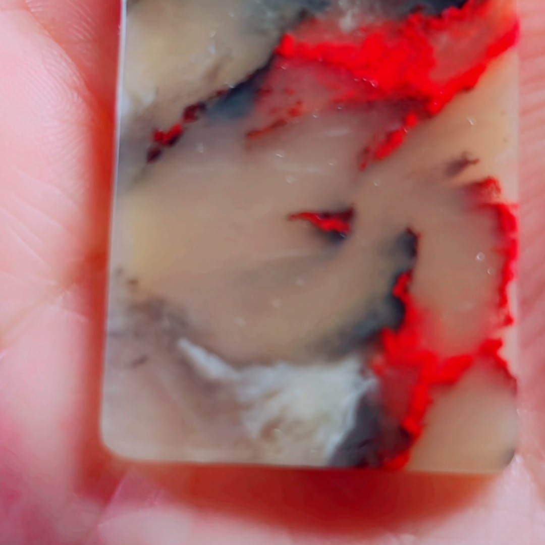 巴林鸡血石平安牌