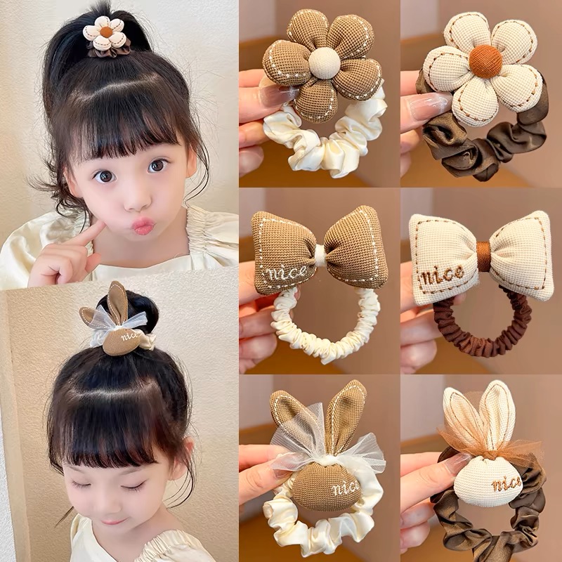 儿童发夹头绳成人皮绳发圈简约高弹力耐用扎头发发绳