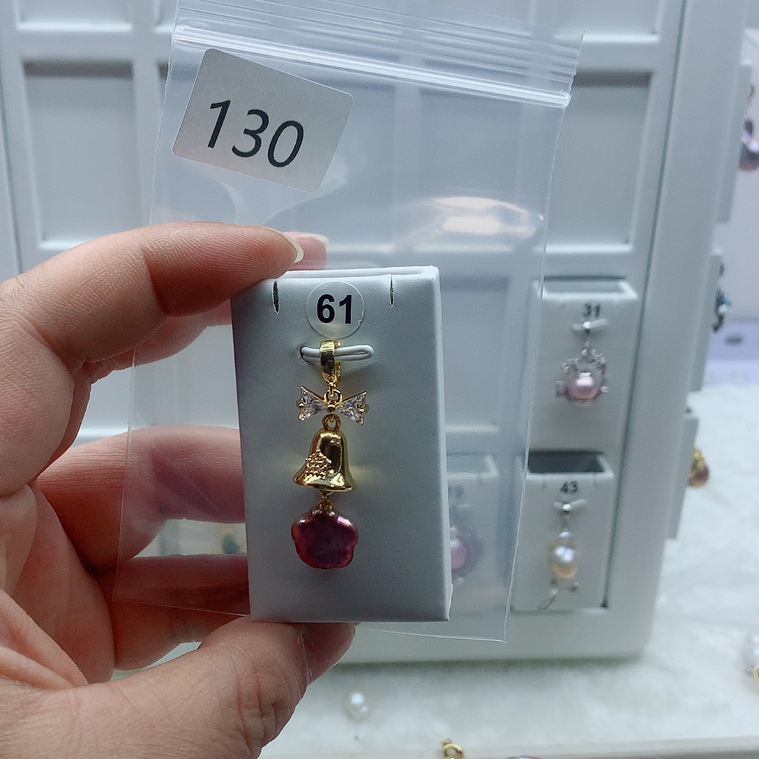 合金吊坠(不含链)淡水珍珠