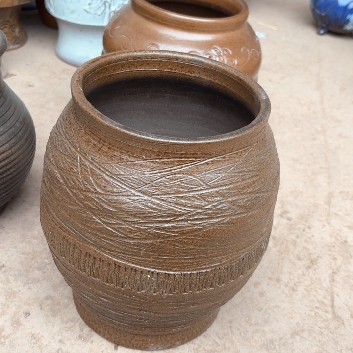 紫砂花盆口径17/25有孔