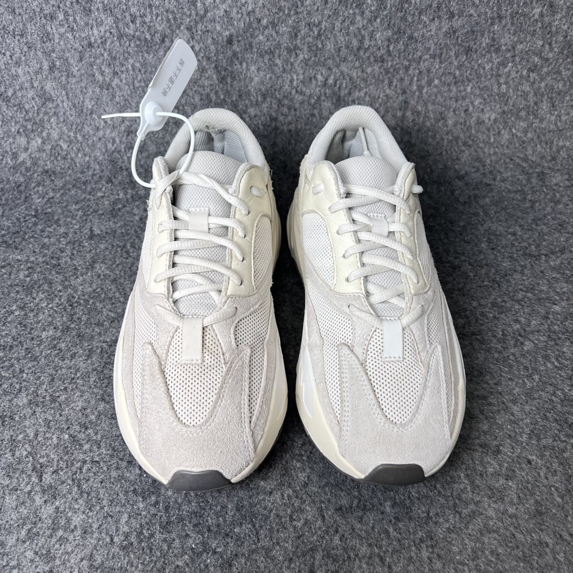 95新 LANVIN 700灰白42码h0304内衬破损 鞋