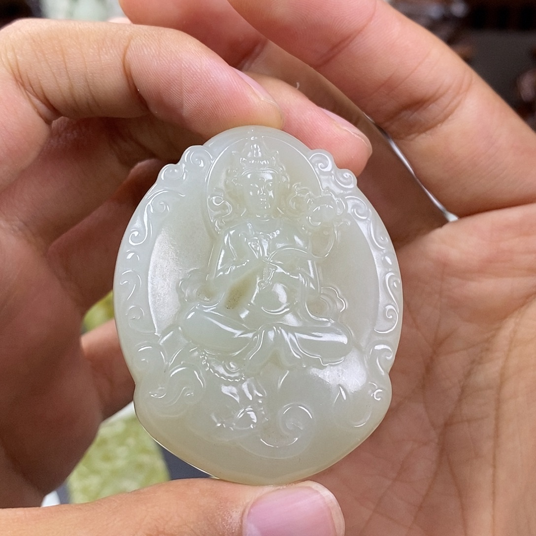 和田玉未镶嵌挂件