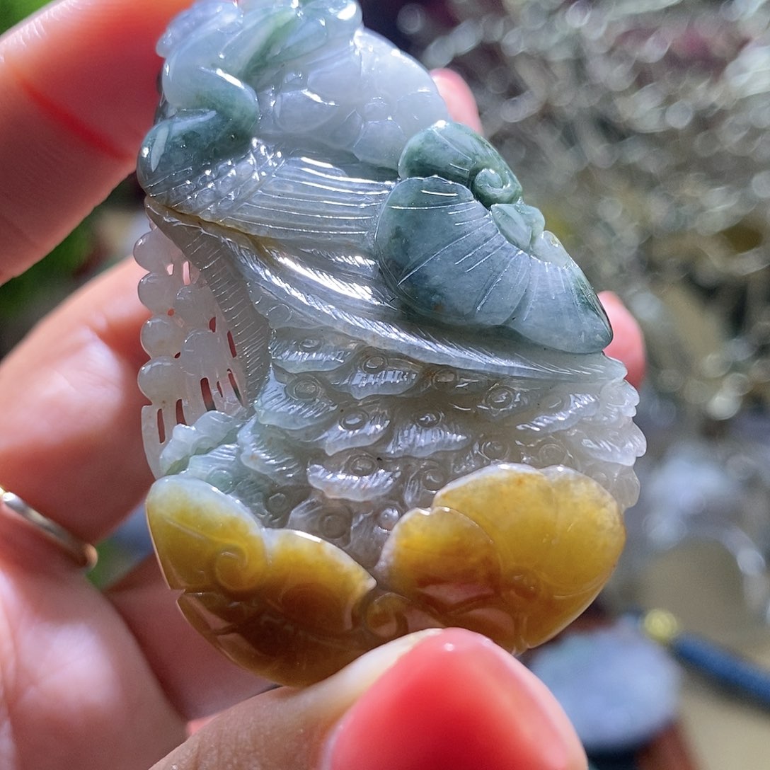 【闪购商品】翡翠未镶嵌颈饰凤凰
