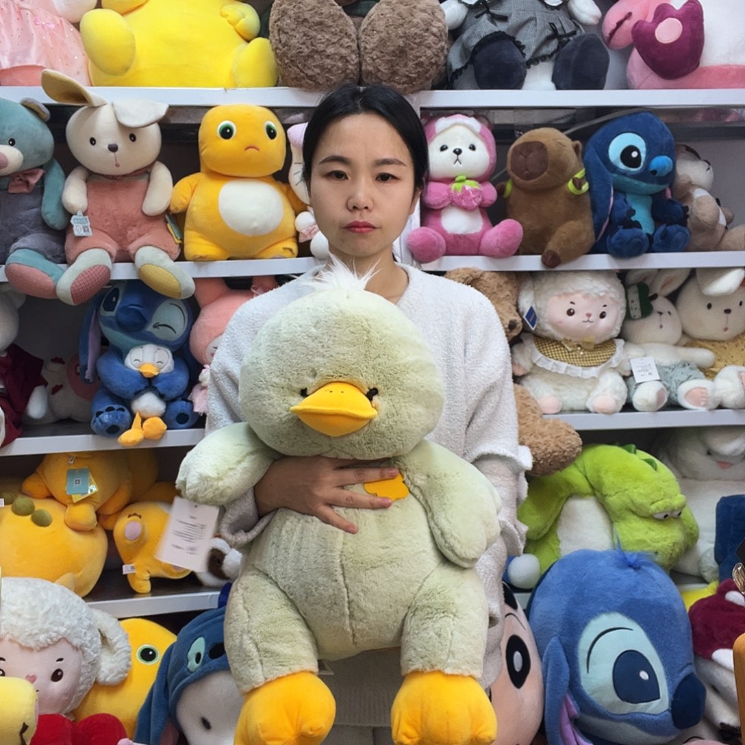 毛绒堡仔小绿鸭鸭，正版