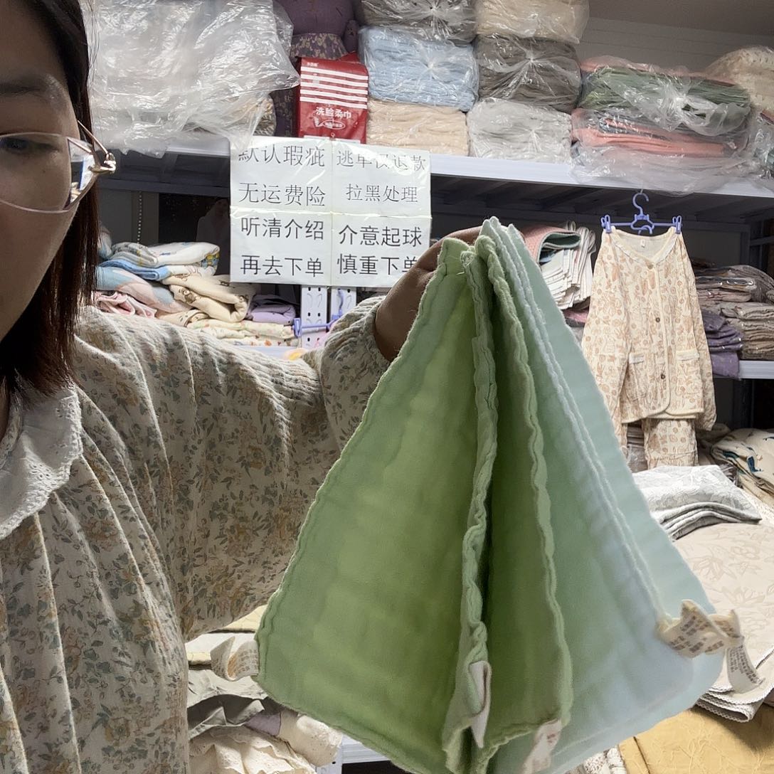 棉六条装纯棉纱布方巾