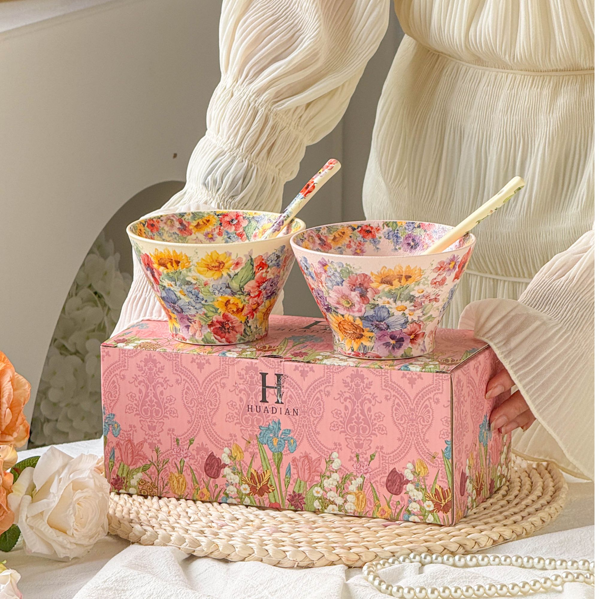 《华典》朝露青葵—5英寸斗笠米饭碗甜品碗陶瓷餐具INS风高质感