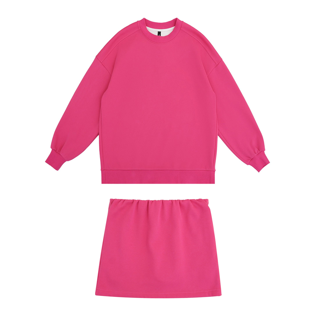 GGAHOLIDAY时尚休闲宽松洋气简约百搭显瘦短裙卫衣套装-161043/4