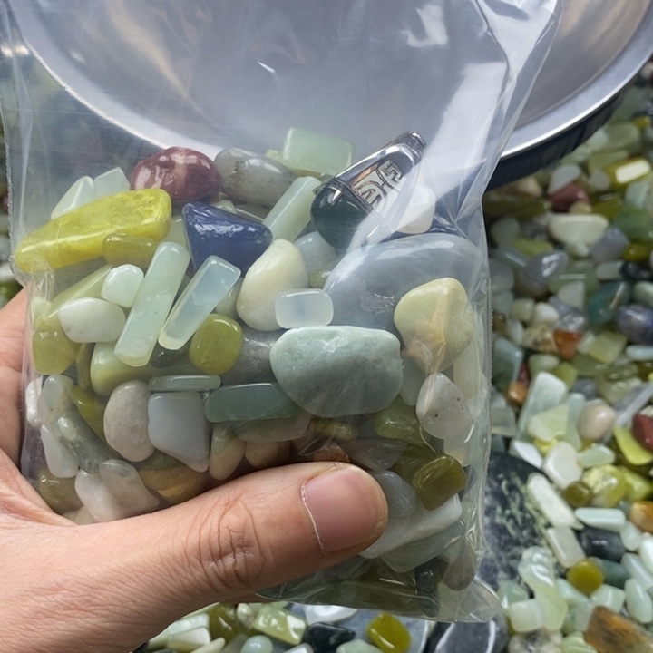 蛇纹石玉未镶嵌鱼缸石